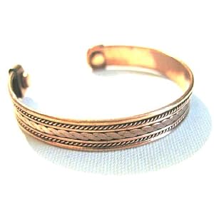 Powerful Magnetic Copper Cuff Bracelet for Arthritis and Golf Sport Aches and Pains by Roger Enterprises