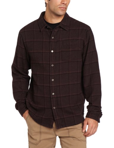 Prana Men's Dutchman Flannel Long Sleeve Shirt, Thistle, Medium On Sale