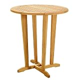Charleston Bar-Height Patio Table - Oiled Finish