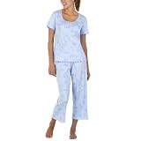Gilligan & O'Malley® Knit Pajama Set - Blue Tonal Print