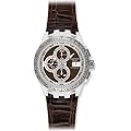 Swatch Herren-Armbanduhr Right Track Brown SVGK408