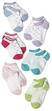 Stride Rite Girls 2-6X 6 Pack Lurex Welt No Show Socks, Assorted, 5-6.5 Stride Rite Girls 2-6X 6 Pack Lurex Welt No Show Socks, Assorted, 5-6.5