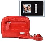 WalletBe Women's Accordion Croco Embossed Leather Wallet w/1.5