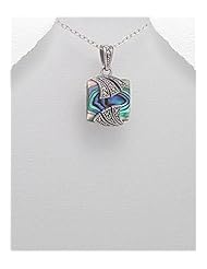 Marcasite Pendant Necklace In 92.5 Sterling Silver
