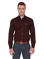 La Española Camisa Hombre  Manga Larga (Marrón)