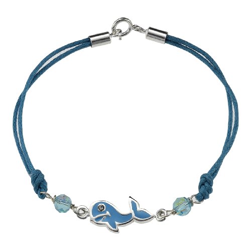 ZEEme For Kids - Kinderarmband 16cm 925/- Sterling Silber Delphin hellblau 394260002 Preisvergleich