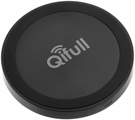 Qifull Qt20 Qi Wireless Charger Pad for Google Nexus 5/4/7 Nokia Lumia 920/820 HTC 8x Lg Optimus Lte2 Samsung Note 3/s4 (All Black)