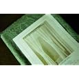 Double - Swag Fern Green Lace Fabric Shower Curtain Moss