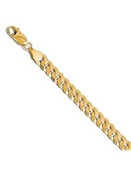 Leslies 14k 7.25mm Beveled Curb Bracelet