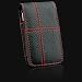 Executive Black Leather Red Stitching Pouch Cover Belt CLIP for LG LG VX8700 8700 VX8600 AX8600 Venus VX8800 Shine CU720