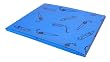 Blue Plastic Tablecover / Splashmat