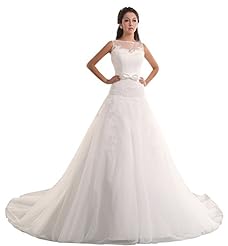 Lace  Sheer Polyester/Viscose  Bateau Neck  Ball Gown Party Dress  with a Chapel Train  With a Bow(s)