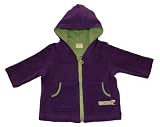 from loud + proud loud + proud Organic Cotton Terry Jacket with Hood (Plum, 12-18 Months) (Model 320-pf-3)
