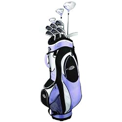 Golf Girl FWS2 LILAC Lady Hybrid Club Set & Cart Bag