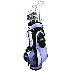 Golf Girl FWS2 LILAC Lady Hybrid Club Set & Cart Bag