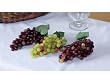 Pack of 12 Country Vineyard Artificial Purple & Green Grape Clusters with Leaves