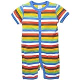 POLARN O. PYRET Bold Stripe Pajama Romper