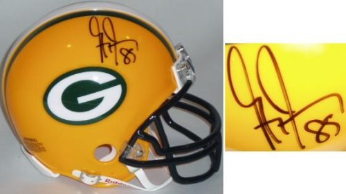 Greg Jennings Green Bay Packers Autographed Riddell Mini Helmet