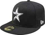 MLB Houston Astros Black with White 59FIFTY Fitted Cap (7 5/8)