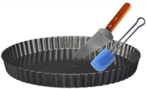 Quiche Tart Pan - Pie Baking Supplies With Spatula and Server