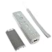 Bargaincell- Seal Retail Packing High Quality Nintendo Wii Remote Controller 3-In-1 Gray Slippery Proof Kit w/ Wrist Strap