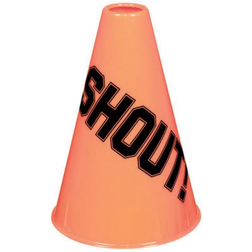 Childrens Toyshop  Sporting Goods : Orange Plastic Megaphone