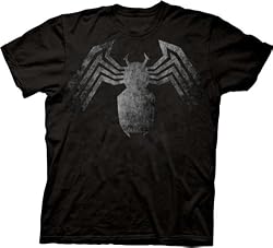 Spider-man Venom Spider Legs Faded Black T-shirt Tee