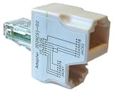 RJ45 doubler for two LAN down same cable