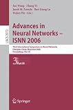 Review Springer  / Advances in Neural Networks - ISNN 2006: Third International Symposium on Neural Networks, ISNN 2006, Chengdu, China, May 28 - June 1, 2006, Proceedings, Part III (Lecture Notes in Computer Science)