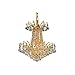 8031 Victoria Collection Pendant D:16in H:16in Lt:4 Gold Finish (Spectra? Swarovski? Crystals)