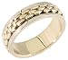 14K Two-Tone Gold Unique Design Comfort Fit Wedding Band Ring