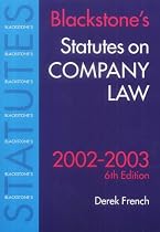 Blackstone's Statutes on Company Law (Blackstone's Statute Books)