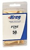 Kreg P-PIN Pine Plugs for Pockets, 50-Pack