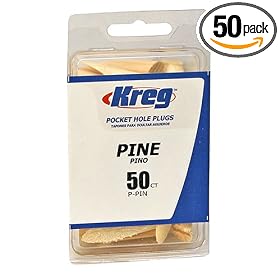Kreg P-PIN Pine Plugs for Pockets, 50-Pack