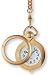 Avalon Gold-Tone Low Vision Magnifying Glass Pocket Watch # 1404