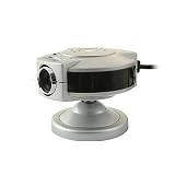 Easy Touch USB Tripod WebCam, 2.0 Internet Camera, (Silver-Black) ET-464, 24 RGB 300 Hundred Pixels, Video Camera, Color Correction with Built in Picture Compressor, Communicate, Conference, webcam, Live chat, Skype Web Phone, PC, Notebook, Desktop Webcam