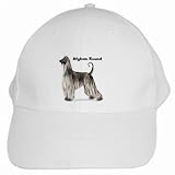 Afghan Hound White Cap Hat