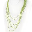 Green Seed Bead Necklace