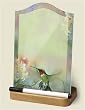 Memo Board ~ Hummingbird and Honeysuckle ~ dry-erase glass memo board ~ with marker ~ code 727