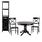 Antique Black Round Dining Collection