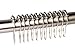 Shower Curtain Rings Stainless Steel Rustproof Friction Free Gliding Set of 12 Hooks