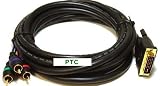12ft Premium Gold Series DVI-I to Component Video (RGB) Cable
