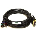 Buy 12ft Premium Gold Series DVI-I to Component Video (RGB) Cable by PTC