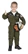 Jr. Armed Forces Pilot Suit with Helmet, size 12/14