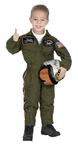 Jr. Armed Forces Pilot Suit with Helmet, size 6/8