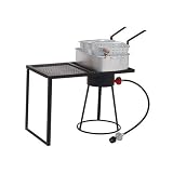 King Kooker Outdoor Cooker with Shelf and Fry Pan