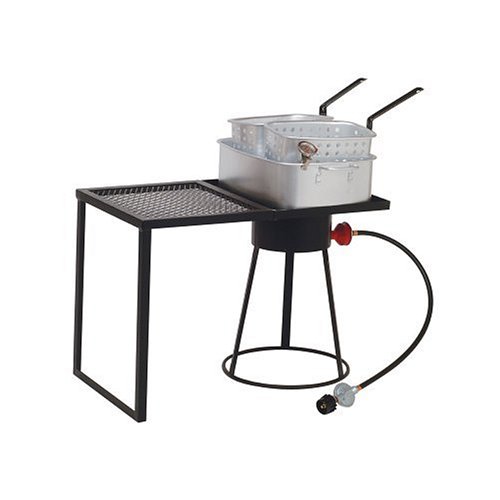 Double Basket Deep Fryer King Kooker 1803PKP 20Inch Rectangular