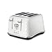 De'Longhi Brillante Faceted 4-Slice Toaster, White