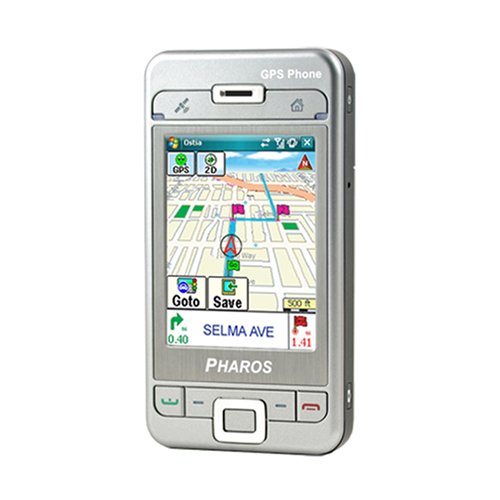 Pharos PTL600E Unlocked Cell Phone with GPS, 2 MP Camera, Wi-Fi, Bluetooth, MicroSD, Windows Mobile 6.0 - U.S. Version with Warranty (Silver)