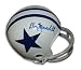 Autographed Don Meredith Dallas Cowboys Throwback Mini Helmet (white helmet with blue star)
